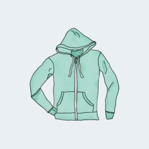 Hoodie with zipper 2