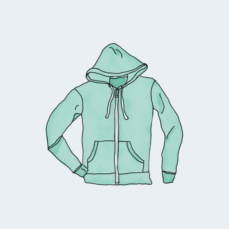 Hoodie with zipper 2